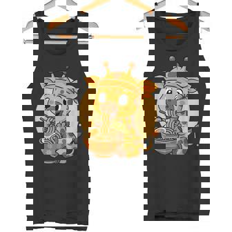 カワイイキリン食べるラーメングラフィック 日本のキリングラフィック タンクトップ - Kawaiitshirt