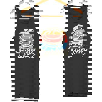 カーリング レトロ ヴィンテージ カーリングストーン タンクトップ - Kawaiitshirt