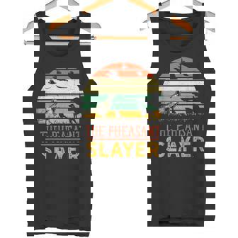 キジの鳥狩り 面白いスレイヤーハンターレトロヴィンテージ タンクトップ - Kawaiitshirt