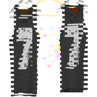 キッズ 7歳の誕生日パーティーケーキクライマークライムボルダリング タンクトップ - Kawaiitshirt