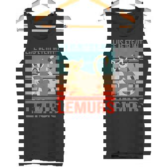 キツネザル ライフ・イズ・ベター 霊長類 キツネザル タンクトップ - Kawaiitshirt