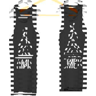 キャンパー キャンプ好き 山好き ハイキング好き 登山好き 海好き アウトドア好き キャンプ タンクトップ - Kawaiitshirt