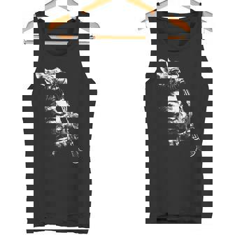 クラリネットを弾く猫 面白い猫ミュージシャン クラリネット教師 タンクトップ - Kawaiitshirt