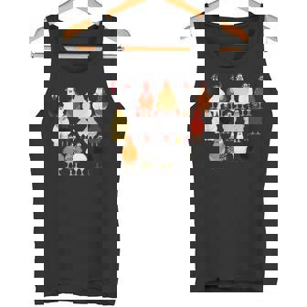 クリスマス チキン スクワッド サンタ 帽子 かわいい チキン ファーム 動物 タンクトップ - Kawaiitshirt