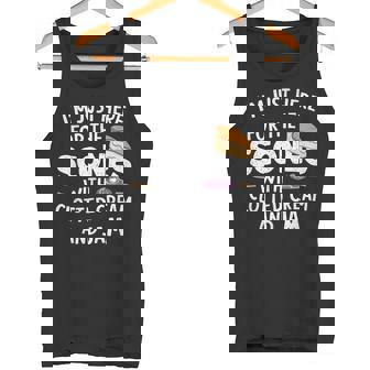 クロテッドクリームとジャムの入ったスコーンを食べに来ただけだよ タンクトップ - Kawaiitshirt