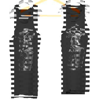 クール 牛 飲む アイスコーヒー 面白い 動物 ミーム Y2k グランジ タンクトップ - Kawaiitshirt