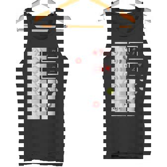 クールなエレベーターボタンアートメンズレディースリフトハロウィンコスチューム タンクトップ - Kawaiitshirt