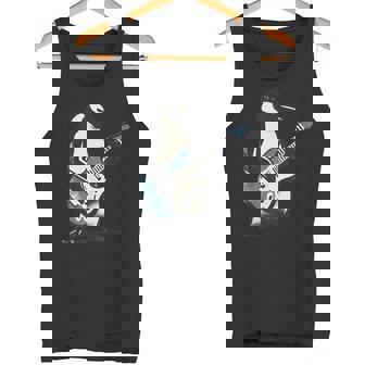 クールなペンギン ギターを弾く 音楽愛好家 ペンギン ギター 面白い タンクトップ - Kawaiitshirt