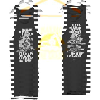 グレードトラックホー掘削機グレーディング請負業者を作る タンクトップ - Kawaiitshirt