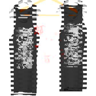 サイバーパンク 宇宙 猫ラーメン 日本のストリートウェア タンクトップ - Kawaiitshirt