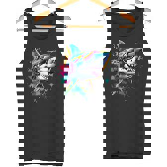 サメのモチーフ サメ タイガーシャーク オグロメジロザメ ホオジロザメ タンクトップ - Kawaiitshirt