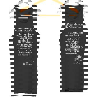 シェイクスピアの名言 To Thine Ownelf Be True Hamlet タンクトップ - Kawaiitshirt