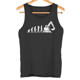 ショベルドライバー進化重機オペレーター タンクトップ - Kawaiitshirt