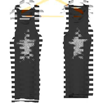 シルバー 星 5つの突起 タンクトップ - Kawaiitshirt