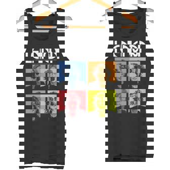 ジョン・レノン カラーブロック 長袖tシャツ タンクトップ - Kawaiitshirt