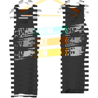 スイム・バイク・ラン トライアスロン選手 アスリート スポーツ トライアスロン タンクトップ - Kawaiitshirt