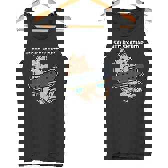 スケートボード猫sk8スケートボードで保存 タンクトップ - Kawaiitshirt