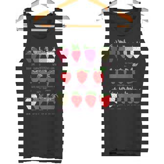 ストロベリーフルーツシャツ イチゴの種類 コテージコア タンクトップ - Kawaiitshirt