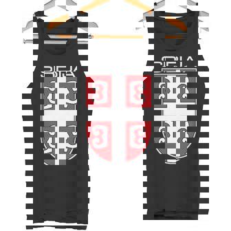 セルビアクロスシールドセルビアアーム。 タンクトップ - Kawaiitshirt