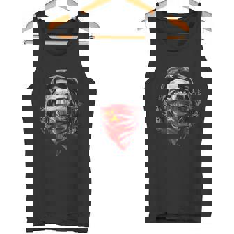 チェゲバラソビエトハンマーと鎌 レッドバンダナ タンクトップ - Kawaiitshirt