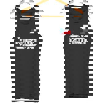 チェコ共和国 胸に Cesko 旗国旗 長袖tシャツ タンクトップ - Kawaiitshirt