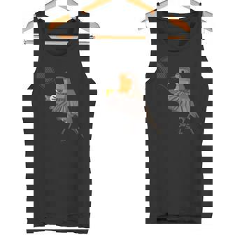 テニス ヨーロッパコマドリ 鳥 動物 図 バードウォッチング 贈り物 鳥類学者 生物学者 自然科学 タンクトップ - Kawaiitshirt