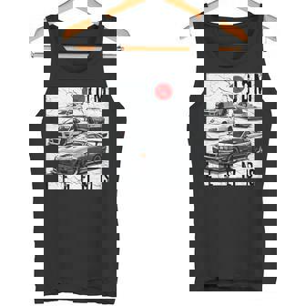 ディストレス Jdm レジェンズ レースカー 国旗 日本製 長袖tシャツ タンクトップ - Kawaiitshirt