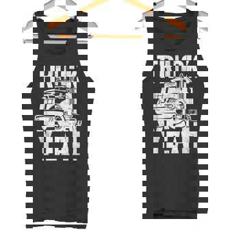 トラッカー 18輪トラック イェーピンク タンクトップ - Kawaiitshirt