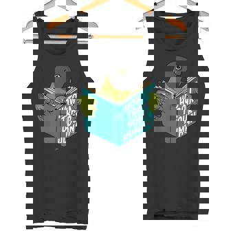 トレイン・ユア・ヒューマン I ブック・パロット I セネガルオウム タンクトップ - Kawaiitshirt