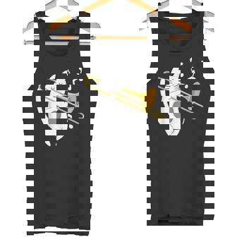 トロンボーン奏者 猫 トロンボーン奏者 音楽好き タンクトップ - Kawaiitshirt