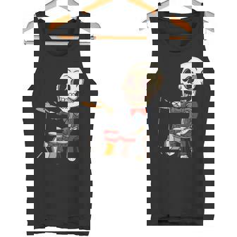 ドラミング スケルトン ドラム プレーヤー ドラマー パーカッション ドラム 長袖tシャツ タンクトップ - Kawaiitshirt