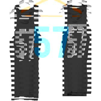 ナンバー 57 スポーツブルーナンバー タンクトップ - Kawaiitshirt
