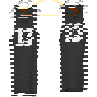 ナンバー13 Thirn スポーツチーム フロントプリント お揃い 誕生日 タンクトップ - Kawaiitshirt