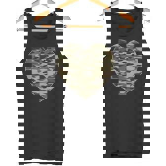 ハート迷彩服 レディース メンズ 迷彩 ミリタリー タクティカル タンクトップ - Kawaiitshirt