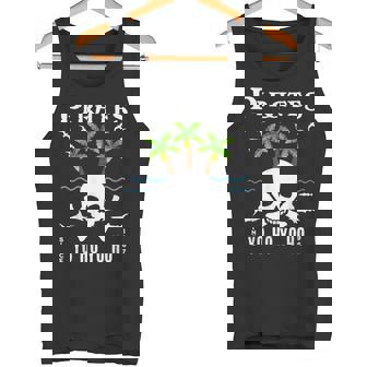パイレーツ、カリビアン、ヨー・ホー・ヨー・ホ、スカル、テーマパーク、ライド タンクトップ - Kawaiitshirt