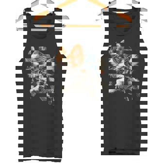 パピヨン 犬 モチーフ ペット イラスト パピヨン タンクトップ - Kawaiitshirt