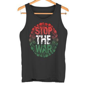 パレスチナ国旗 アラビア語タイポグラフィ パレスチナ国旗 長袖tシャツ タンクトップ - Kawaiitshirt