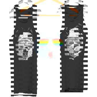 パンダ ゲイプライド Lgbt レインボーフラッグ サングラス Lgbtqギフト タンクトップ - Kawaiitshirt