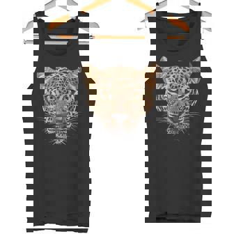 ヒョウの顔 大きな猫の頭 パンテラ パルダス 野生動物 キッズ タンクトップ - Kawaiitshirt