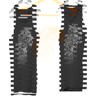 ヒョウチーター 虎 ヒョウの顔 ライオン 猫 タンクトップ - Kawaiitshirt