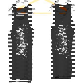 ヒョウモントカゲモドキ グランジ パンク スプラッター タンクトップ - Kawaiitshirt