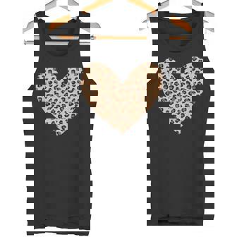 ヒョウ柄のハート／チーター柄のデザイン タンクトップ - Kawaiitshirt