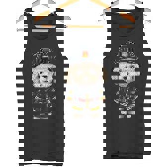 ビション・フリーゼ 消防士の消防士 ビション・フリーゼ タンクトップ - Kawaiitshirt
