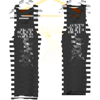 ビンテージ オカメインコ バードウォッチング アート 自然 愛 鳥 長袖tシャツ タンクトップ - Kawaiitshirt