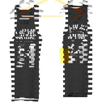 ビールシベリアン・ハスキー犬 タンクトップ - Kawaiitshirt