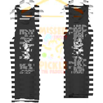 ピックルボール 猫 ミスショット ピクルス ザ・パドルプレイヤー タンクトップ - Kawaiitshirt