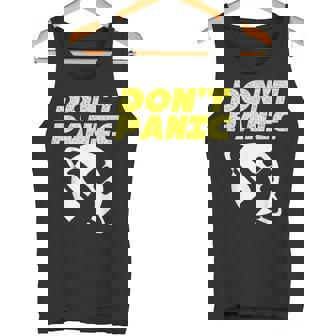 ファンアート ヒッチカーの銀河ガイド ドントパニック タンクトップ - Kawaiitshirt