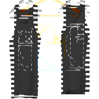 フィボナッチ 黄金比 幾何学 数学 タンクトップ - Kawaiitshirt