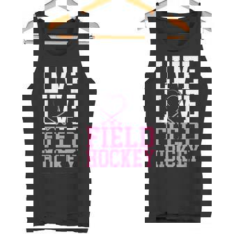 フィールドホッケー ライブ ラブ フィールドホッケー タンクトップ - Kawaiitshirt