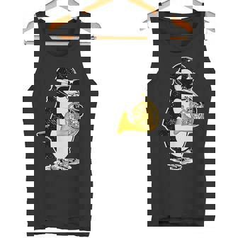 フレンチホルン奏者 ペンギン好き 音楽 フレンチホルン タンクトップ - Kawaiitshirt